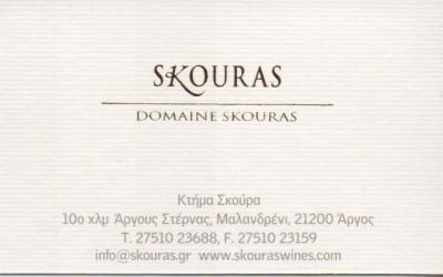 SKOURAS ΚΤΗΜΑ ΟΙΝΟΠΟΙΙΑ ΠΑΡΑΓΩΓΗ ΟΙΝΟΥ ΑΠΟ ΝΩΠΑ ΣΤΑΦΥΛΙΑ ΑΡΓΟΣ ΠΙΤΟΥΡΑΣ ΝΙΚΟΣ