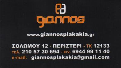 GIANNOS ΕΙΔΗ ΥΓΙΕΙΝΗΣ ΠΛΑΚΑΚΙΑ ΑΞΕΣΟΥΑΡ ΜΠΑΝΙΟΥ ΠΕΡΙΣΤΕΡΙ ΓΙΑΝΝΟΣ ΝΙΚΟΛΑΟΣ