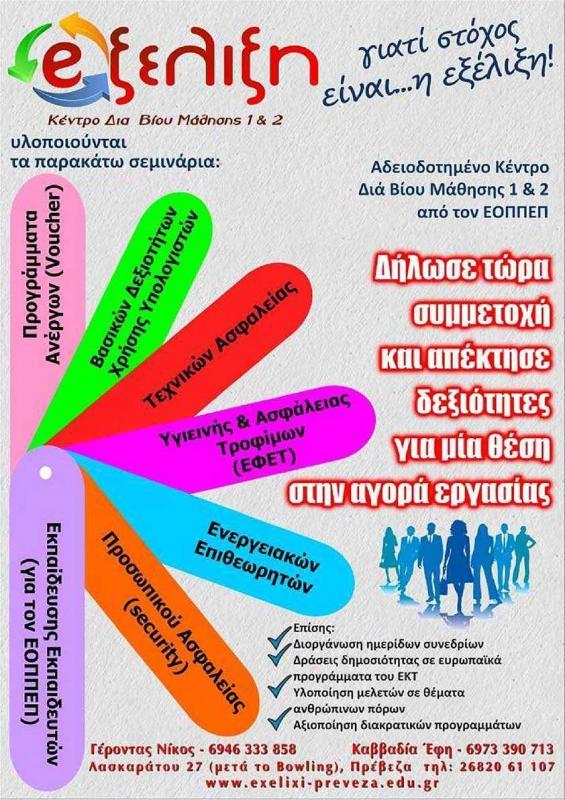ΜΑΘΑΙΝΩ ΕΚΠΑΙΔΕΥΤΙΚΟ ΚΕΝΤΡΟ ΠΛΗΡΟΦΟΡΙΚΗΣ VOUCHER ΠΛΗΡΟΦΟΡΙΚΗΣ ΠΡΕΒΕΖΑ ΚΑΒΒΑΔΙΑ ΕΥΣΤΑΘΙΑ