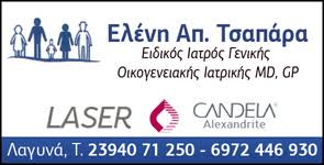 ΟΙΚΟΓΕΝΕΙΑΚΟΣ ΙΑΤΡΟΣ ΓΕΝΙΚΗ ΙΑΤΡΙΚΗ ΛΑΓΥΝΑ ΛΑΓΚΑΔΑ ΘΕΣΣΑΛΟΝΙΚΗ ΤΣΑΠΑΡΑ ΕΛΕΝΗ