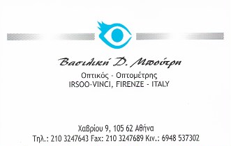 ΟΠΤΙΚΑ ΚΑΤΑΣΤΗΜΑ ΟΠΤΙΚΩΝ ΠΛΑΤΕΙΑ ΚΛΑΘΜΩΝΟΣ ΑΘΗΝΑ ΑΤΤΙΚΗ ΜΠΟΥΤΡΗ ΒΑΣΙΛΙΚΗ