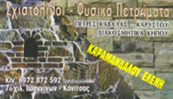 ΦΥΣΙΚΑ ΠΕΤΡΩΜΑΤΑ ΣΧΙΣΤΟΛΙΘΟΙ ΕΠΕΞΕΡΓΑΣΙΑ ΠΕΤΡΩΜΑΤΩΝ ΕΛΕΟΥΣΑ ΙΩΑΝΝΙΝΑ ΚΑΡΑΜΑΝΔΑΛΟΥ ΕΛΕΝΗ